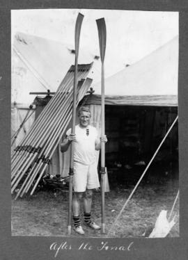 Henley 1925 - Jack Beresford after Diamond Sculls final