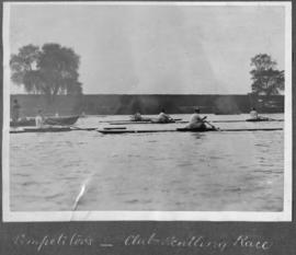 TRC Regatta 1922 - competitors, club sculling race