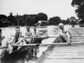 Practising at Henley 1931