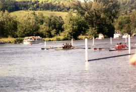 Women&#039;s Club Coxed Four at Henley Women&#039;s Regatta - racing Marlow