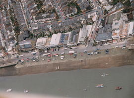 Aerial view of the clubhouse