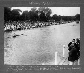 Henley 1925 - Diamond Sculls final, Jack Beresford beating D H L Gollan of Leander