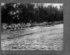 Molesey 1923 - Thames beating Imperial College senior four