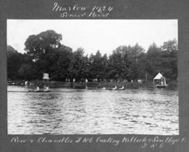 Marlow 1924 - Senior pairs, Rew &amp; Chandler (TRC) beating Killick &amp; Southgate (TRC)