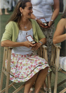 Emma James with Henley medal