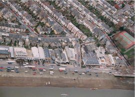 Aerial view of the clubhouse