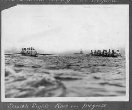 TRC Regatta 1922 - scratch eights race in progress