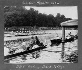 Marlow 1924 - Thames beating Jesus College