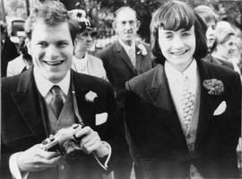 Tony Pollitt and Peter Bailey at John Friend&#039;s wedding